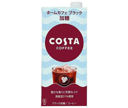 Coca-Cola Costa Coffee Home Cafe Black Sweetened 1L Paper Pack x 6 