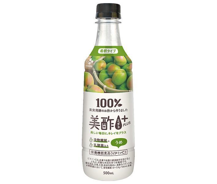 CJ Japan Micho Plus Ume 500ml plastic bottle x 24 pieces [Shipped in Japan]