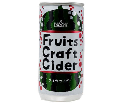 Yamagata Foods FruitsCraftCider Watermelon 200ml can x 30 pieces [Shipped in Japan]