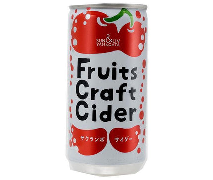 Yamagata Foods FruitsCraftCider Cerises canettes de 200 ml x 30 pièces 