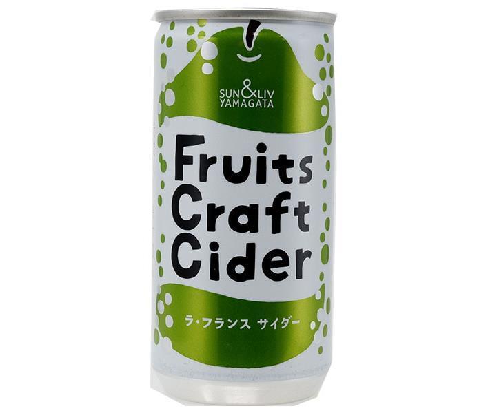 山形食品 FruitsCraftCider ラ フランス 200ml缶×30本入【日本出荷】