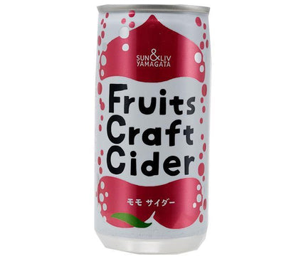 Yamagata Foods FruitsCraftCider Momo 200ml can x 30 pieces [shipped in Japan]