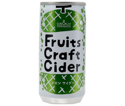 Yamagata Foods FruitsCraftCider Melon 200ml can x 30 pieces [Shipped in Japan]