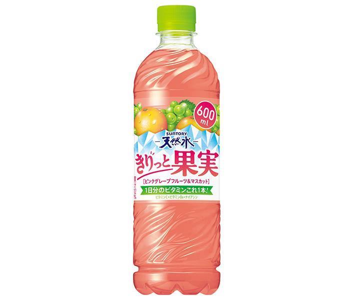 [11/25~ 10% off all products!!] Suntory Suntory Tennensui Kiritto Fruit Pink Grapefruit & Muscat 600ml PET bottle x 24 bottles