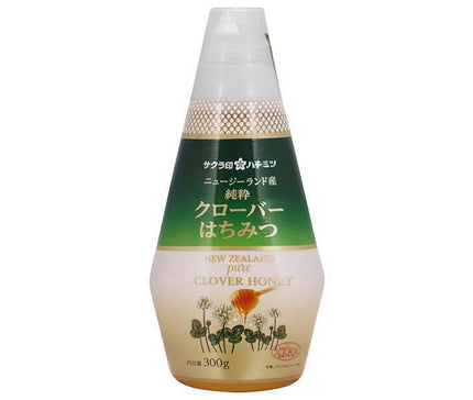Kato Bibeeen Sakura Seal New Zealand Clover Honey 300g x 12 bottles [Shipped in Japan]