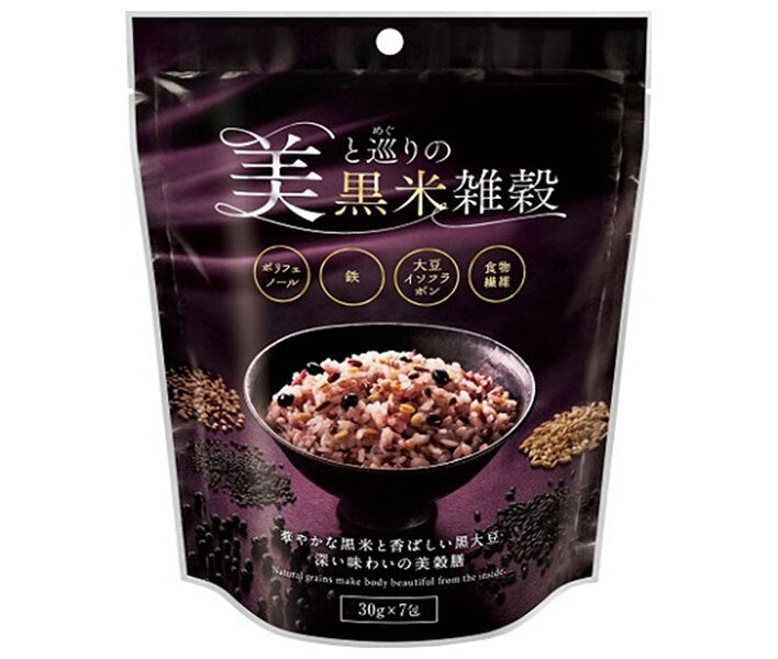 Tanesho Beauty and Circulation Black Rice Millet (30g x 7) x 12 bags 