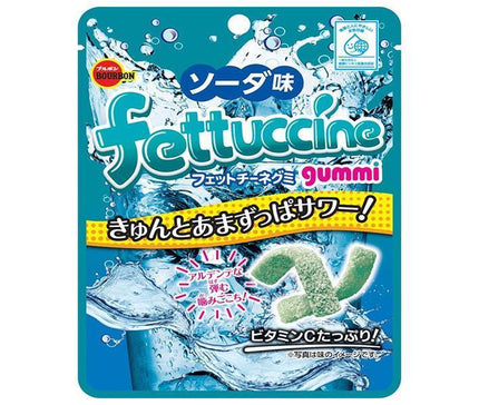 Bourbon Fettuccine Gummy Soda Flavor 50g x 10 pieces [Shipped in Japan]
