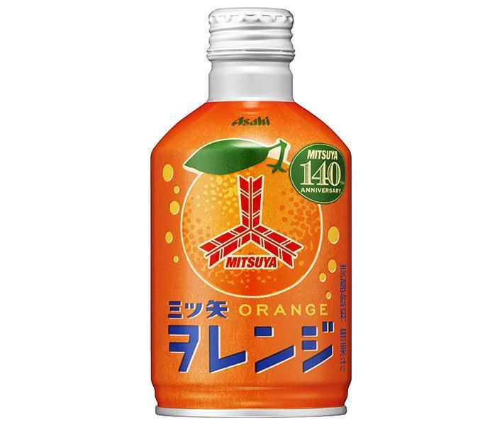 [11/25~ 10% OFF all products!!] Asahi Soft Drinks Mitsuya Orenji 300ml Bottle Can x 24