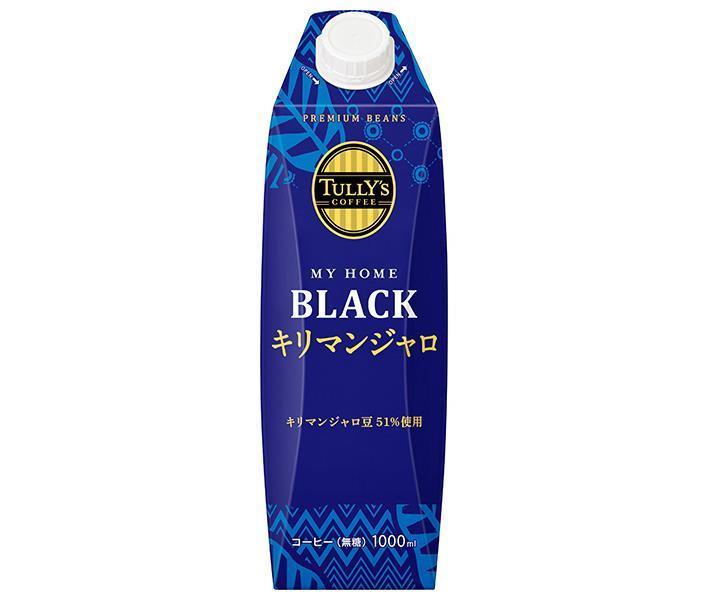 Itoen Tully's Coffee My Home Black Kilimanjaro 1000ml paper pack x 6 bottles [shipped in Japan]