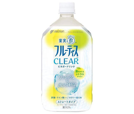 [11/25~ 10% off all products!!] Mizkan Fruitis CLEAR Citrus Straight 1000ml PET bottle x 6 bottles