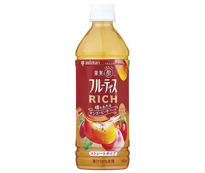 [11/25~ 10% off all products!!] Mizkan Fruitis RICH Mango Peach Straight 500ml PET bottle x 24 bottles