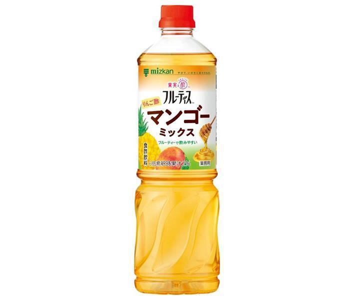 [11/25~ 10% off all products!!] Mitsukan Commercial Fruitis Apple Cider Vinegar Mango Mix 1000ml PET Bottle x 8