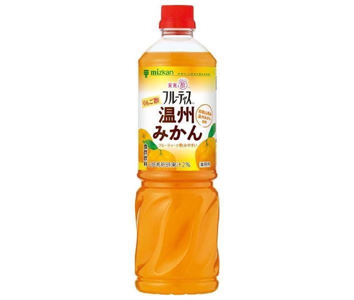 [11/25~ 10% off all products!!] Mitsukan Commercial Fruitis Apple Vinegar Unshu Mandarin Orange 1000ml PET Bottle x 8