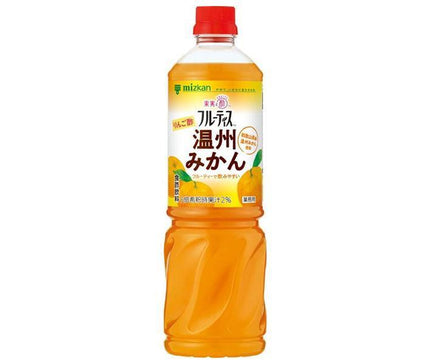 [11/25~ 10% off all products!!] Mitsukan Commercial Fruitis Apple Vinegar Unshu Mandarin Orange 1000ml PET Bottle x 8