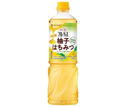 Mitsukan Commercial Fruitis Vinaigre de pomme Miel de Yuzu Bouteilles PET de 1000 ml x 8 pièces 