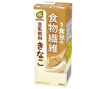 Marusanai 1 serving of dietary fiber soy milk drink kinako 200ml paper pack x 24 bottles 