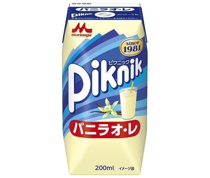 Morinaga Milk Picnic Vanilla Ole (Prisma container) 200ml paper pack x 24 pieces [Shipped in Japan]
