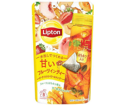 Lipton Fruit in Tea Peach Strawberry & Mango Tea Bags 8P x 6 Bags 