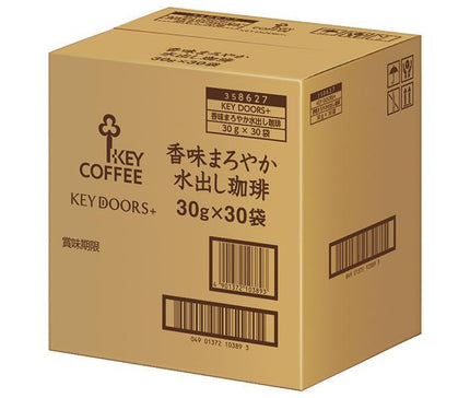 キーコーヒー KEY DOORS+ 香味まろやか水出し珈琲30P (30g×30P)×1箱入