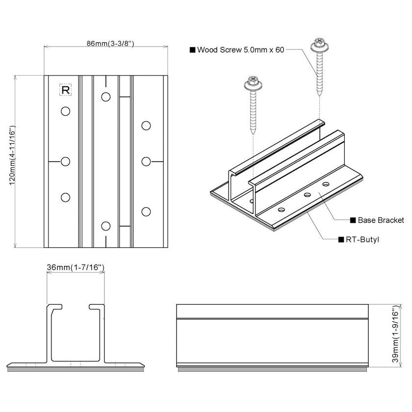 Rail-less Solar Rack Base