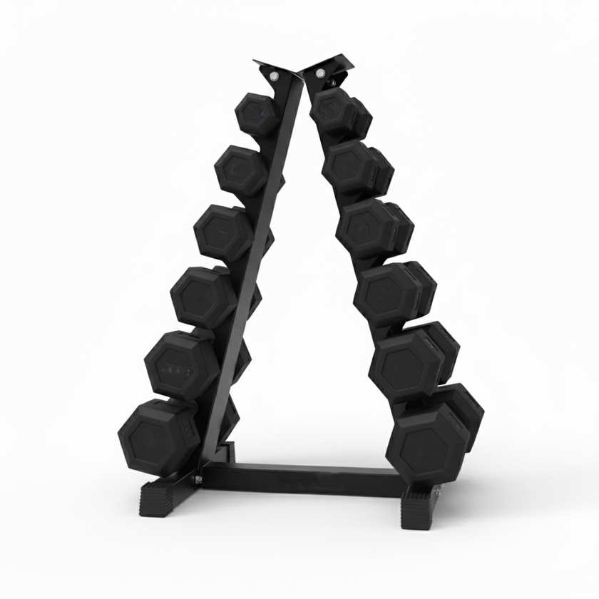 HAJEX Rubber Hex Dumbbells in Canada (2.5 to 150 LB) - Performance Series