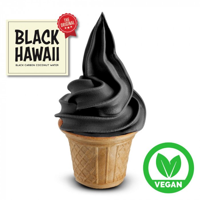 Vegan Black Hawaii Ready Base for Gelato & Soft Serve - Case of 8 x 1.45 KG bags - Rubicone Canada