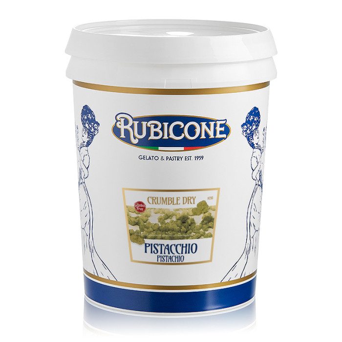 Pistachio Dry Crumble - 3 KG Bucket - Rubicone Canada - Ships Free Within Canada on Orders Above CAD $199