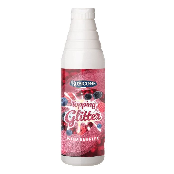 Wild Berries Glitter Topping - 1 KG Squeeze Bottle - Rubicone Canada - Ships Free Within Canada on Orders Above CAD $199