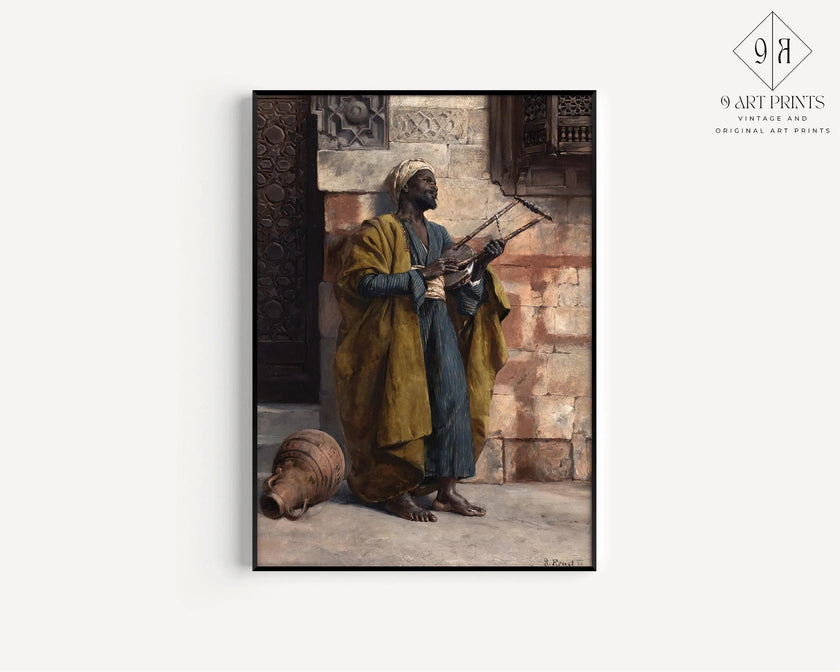 Rudolf Ernst - The Musician | Orientalist Art (available handframed or unframed)