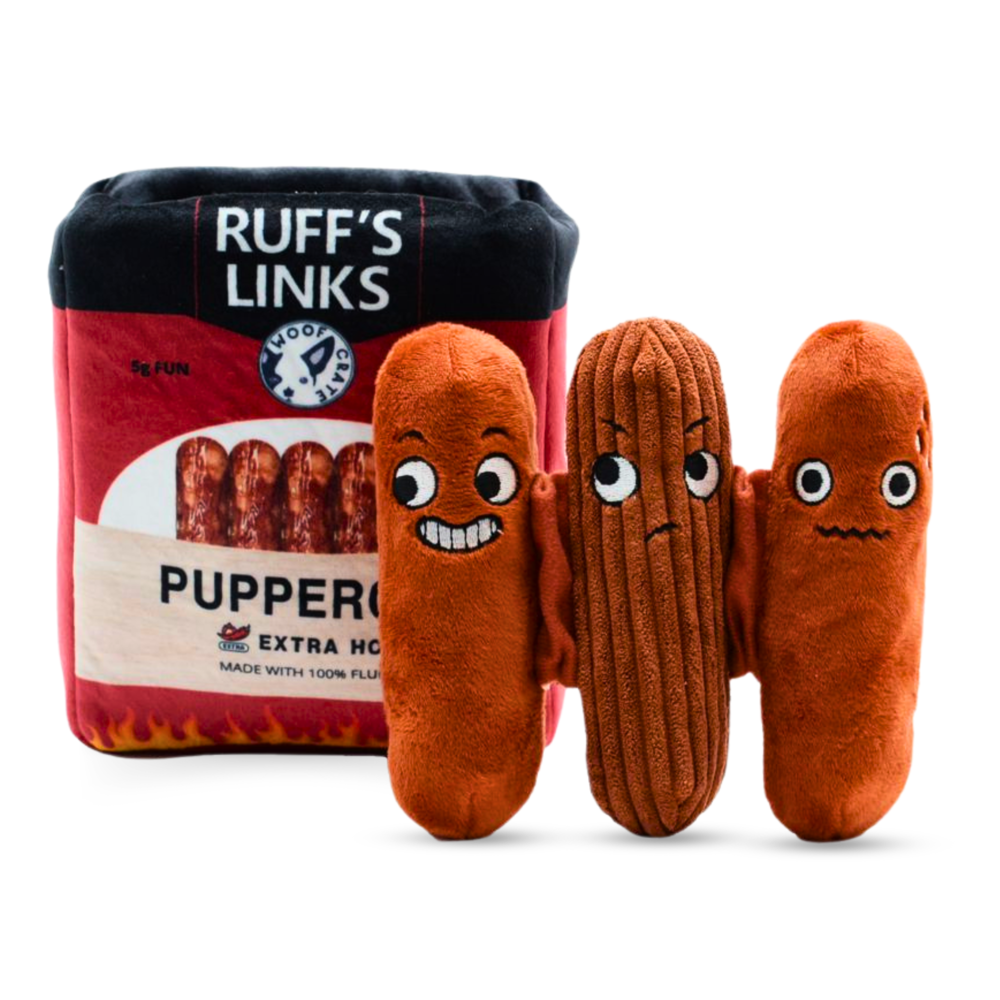 Sausage Dog Toy – 3-in-1 Plush, Squeaky & Crinkle