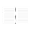 Purple Simple Floral Notebook