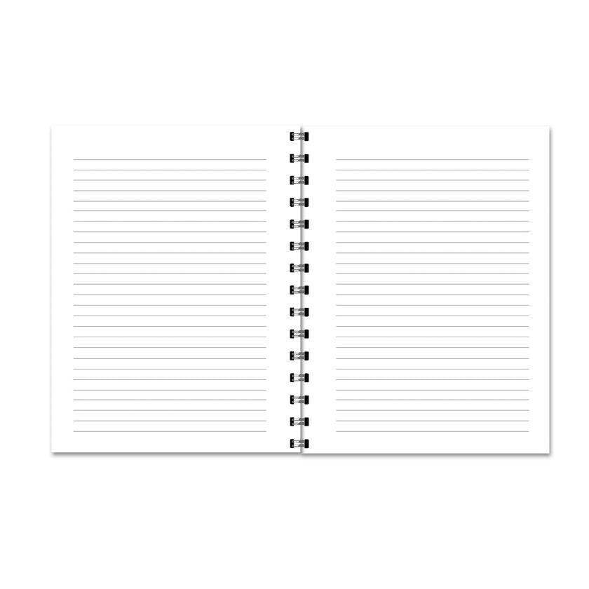 Purple Simple Floral Notebook