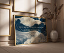 Rumi Poetry Giclee Print: Inspirational Ocean Quote Art, Blue Poem (Available Framed)