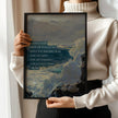 Rumi Poetry Print: Raging Seas Inspirational Quote (Giclee)