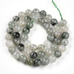Green Rutilated Quartz Gemstone Bead