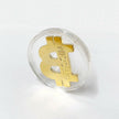 Bitcoin Logo - Gold Metal Physical Blockchain Cryptocurrency Collectible Logo