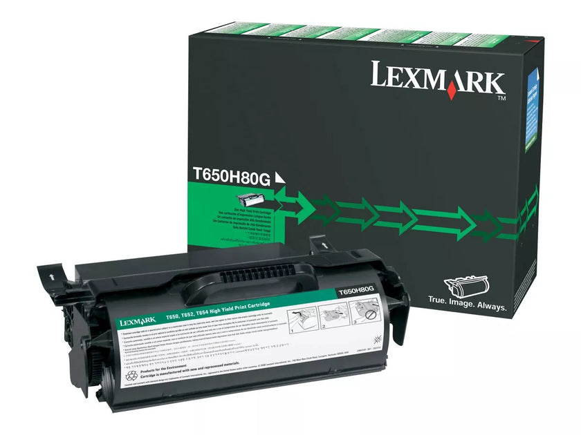 Lexmark Laser Toner Cartridge, Black, High Yield (T650H80G)