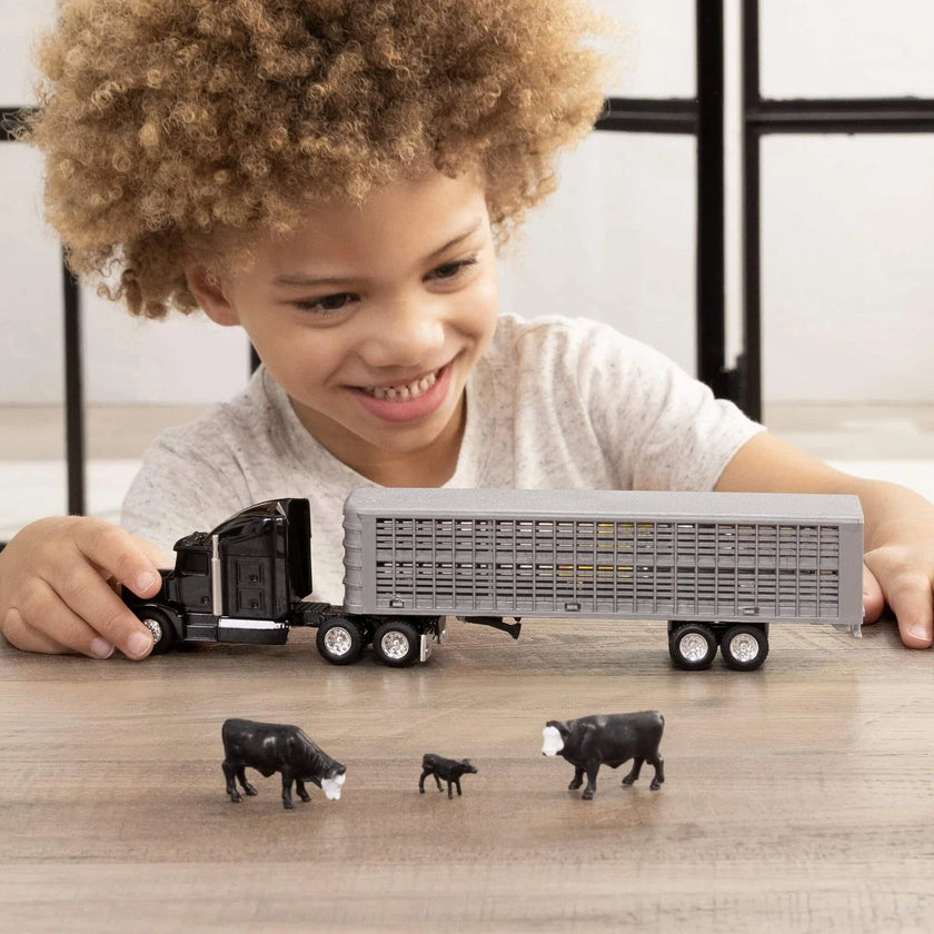 Tomy - 64 CATTLE TRAILER SEMI SET