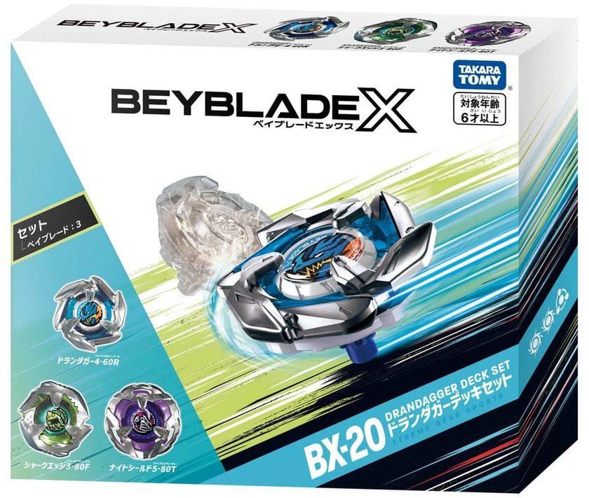Takara Tomy Beyblade X - BX-20 Dran Dagger Deck Set