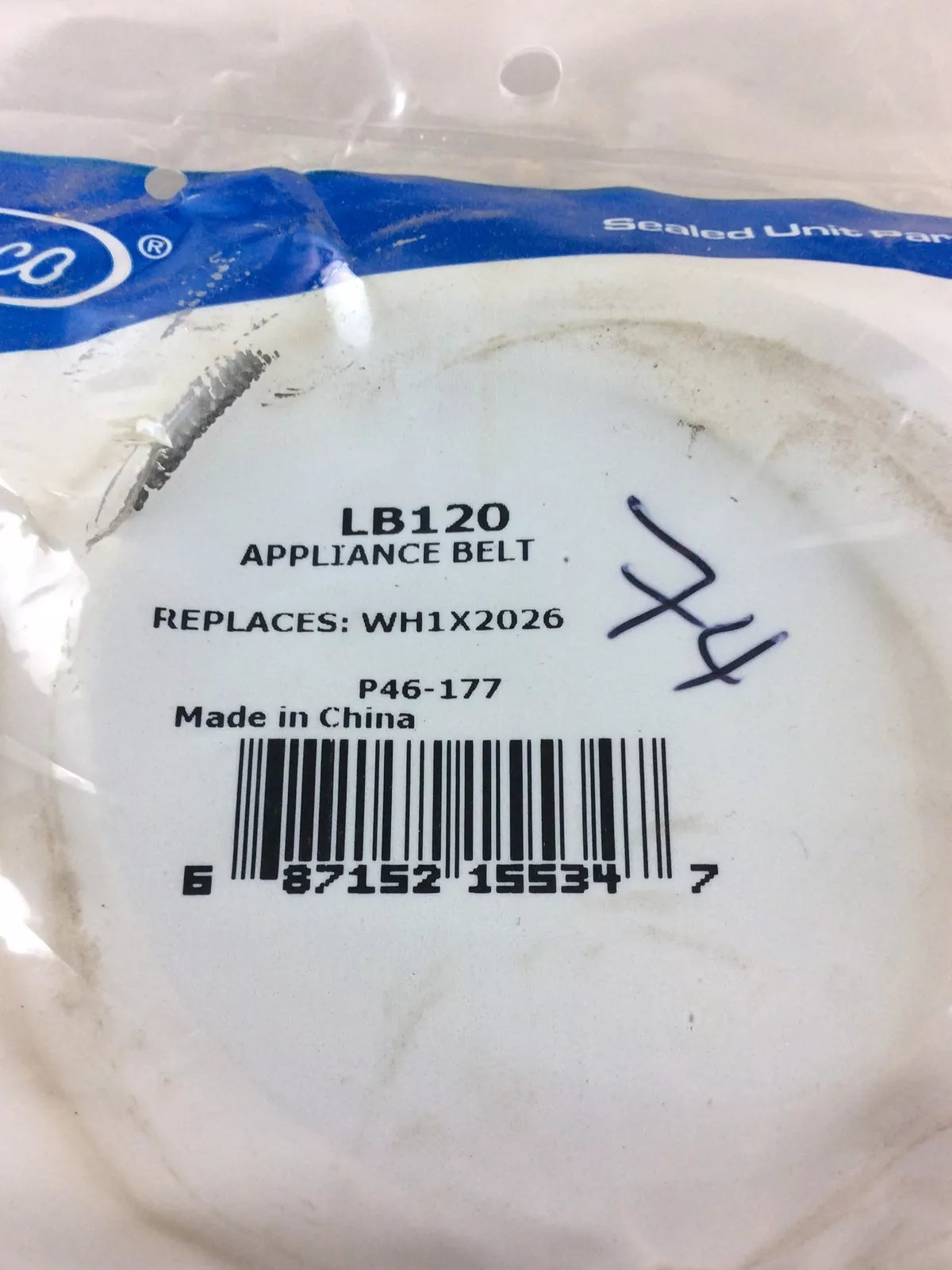 Courroie de lave-linge LB120 - Pièce essentielle pour machine à laver
