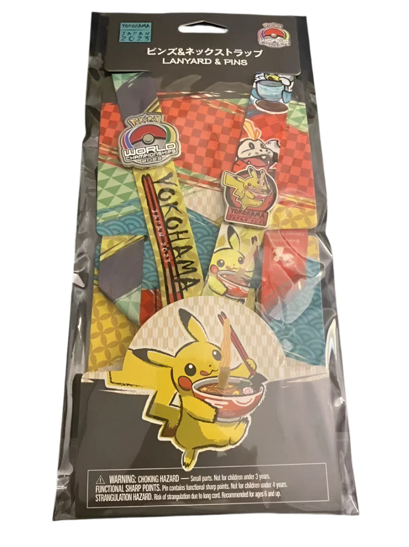 2023 Yokohama Pokemon World Championship Pins & Lanyard