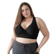 French Terry Racerback Nursing & Sleep Bra | Black