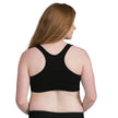French Terry Racerback Nursing & Sleep Bra | Black
