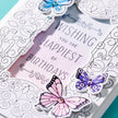 Swirl Birthday Frame Press Plate & Die Set from the BetterPress Collection