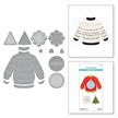 Stitched Christmas Sweater Etched Dies from the Christmas Collection