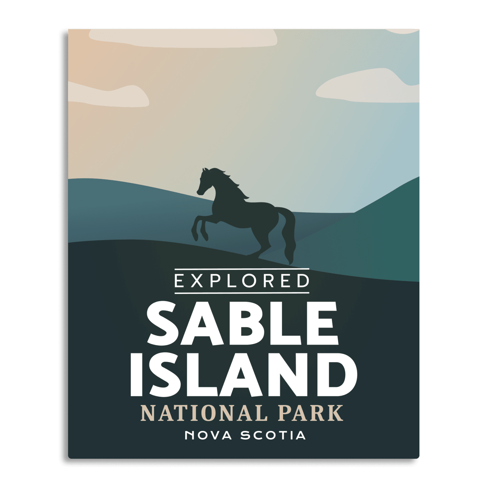 Sable Island National Park 'Explored' Poster, Canada Parks