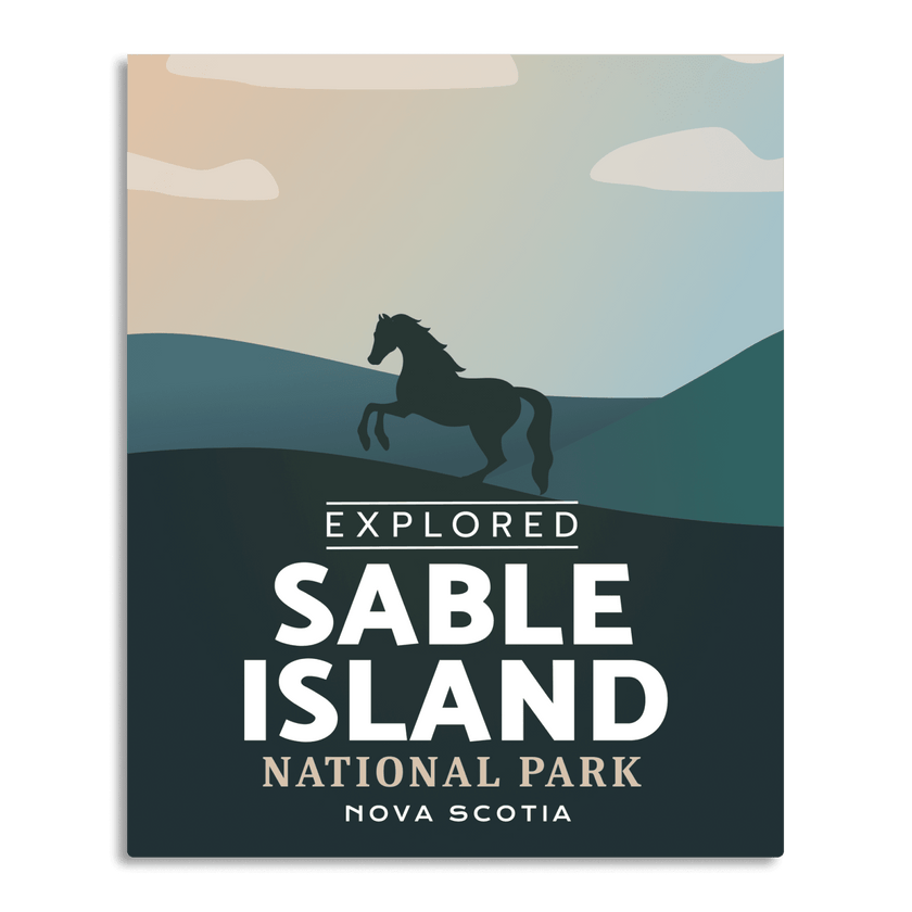 Sable Island National Park 'Explored' Poster, Canada Parks
