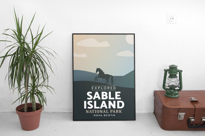 Sable Island National Park 'Explored' Poster, Canada Parks
