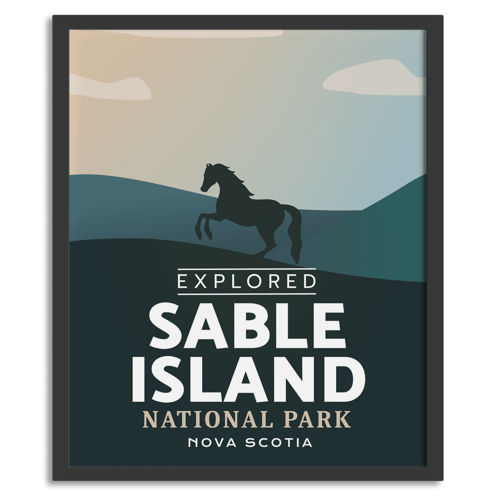 Sable Island National Park 'Explored' Poster, Canada Parks