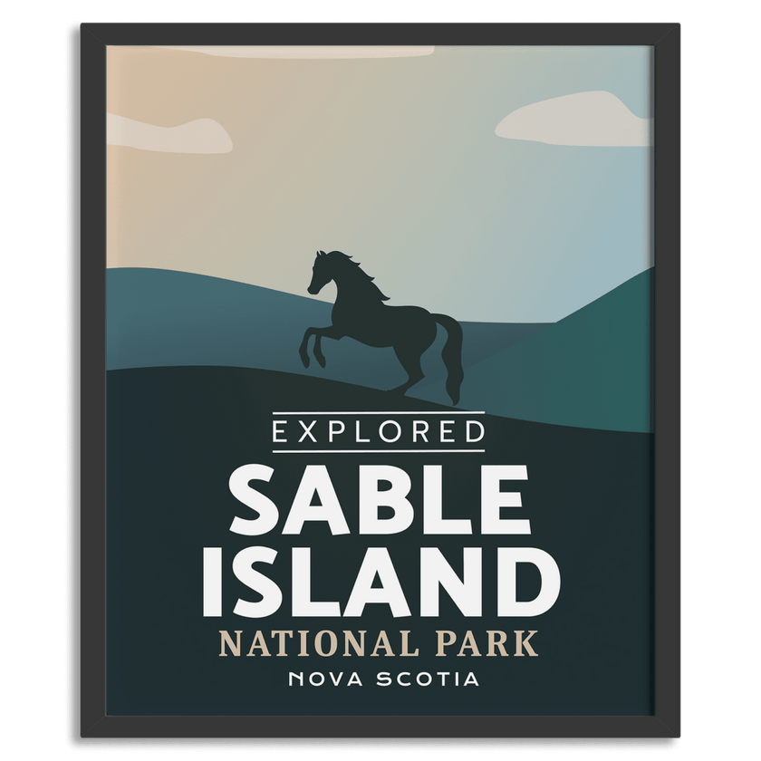 Sable Island National Park 'Explored' Poster, Canada Parks